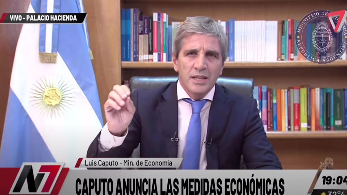 Luis Caputo, ministro de Economía. Luis Caputo, ministro de Economía.