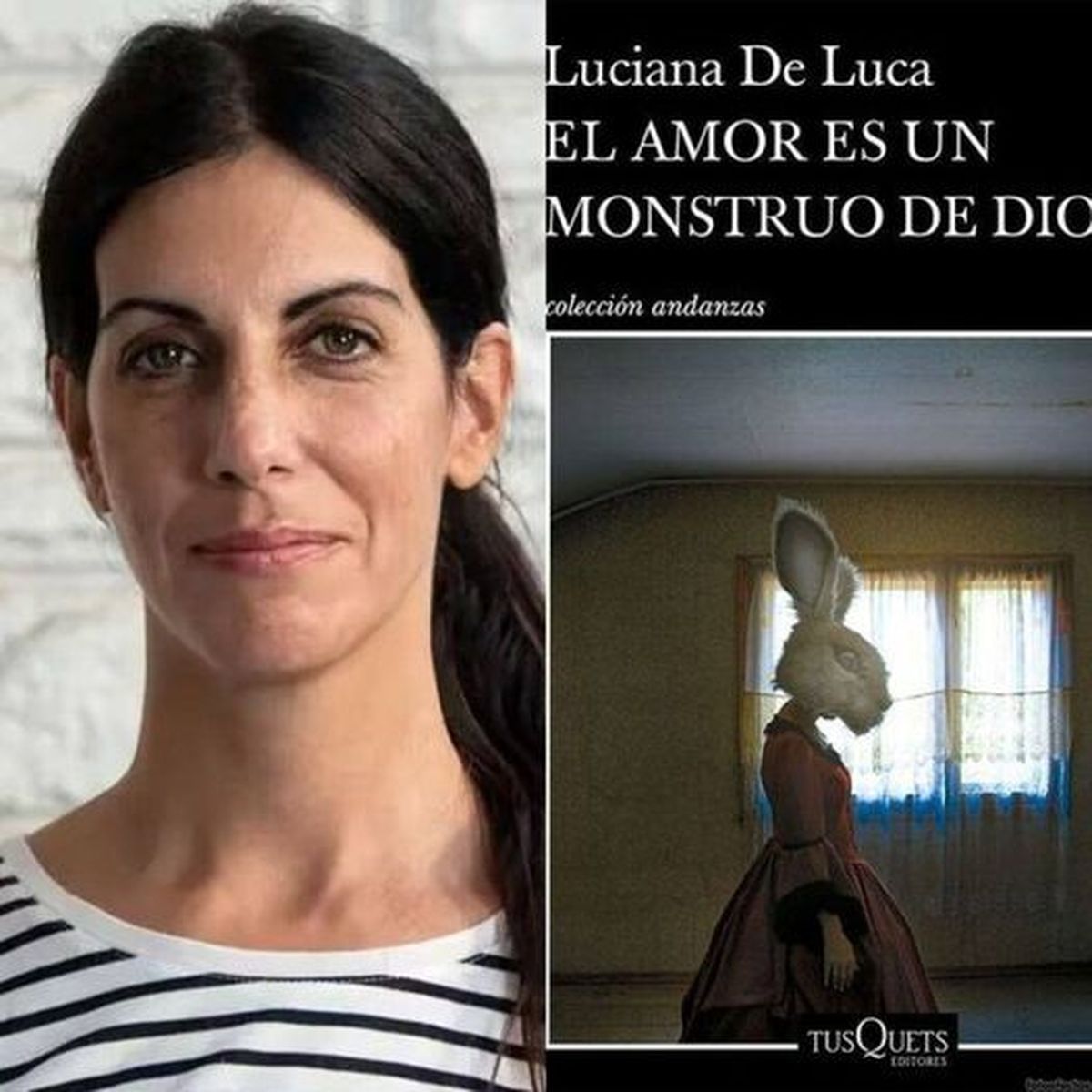 Luciana y su última novela. Luciana y su última novela.