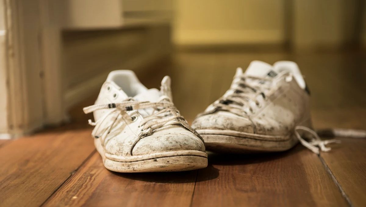 Zapatillas sucias. Zapatillas sucias.