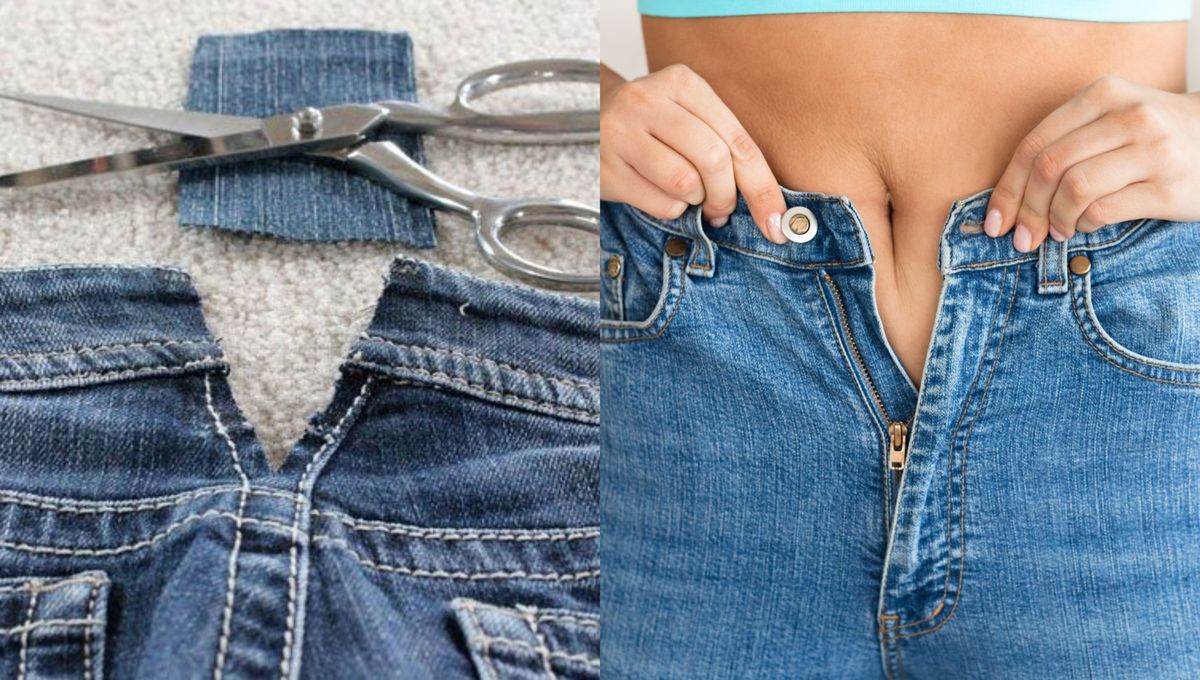 DIY paso a paso: cómo agrandar los costados de unos jeans y aumentarle un par de talles