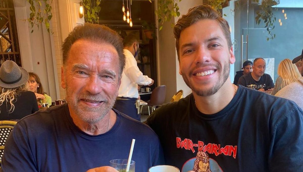 ¡Como dos gotas de agua!: el hijo de Arnold Schwarzenegger lo imitó y luce igual