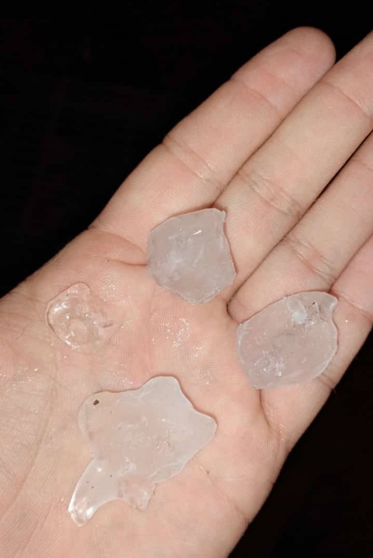 En Las Heras cayó granizo de considerable tamaño En Las Heras cayó granizo de considerable tamaño 
