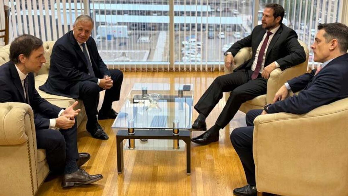 Sebastián Amerio, secretario de Justicia de la Nación, se reunió con Alejandro Gullé y Marcelo DAgostino. Foto: Poder Judicial de Mendoza.