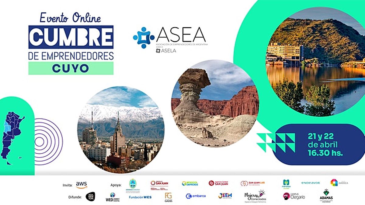 Los emprendedores de Cuyo, y de todo el país, podrán participar de un encuentro virtual con capacitaciones, charlas y el testimonio de diversos referentes del ecosistema emprendedor.