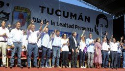 La foto del Día de la Lealtad en Tucumán: Scioli