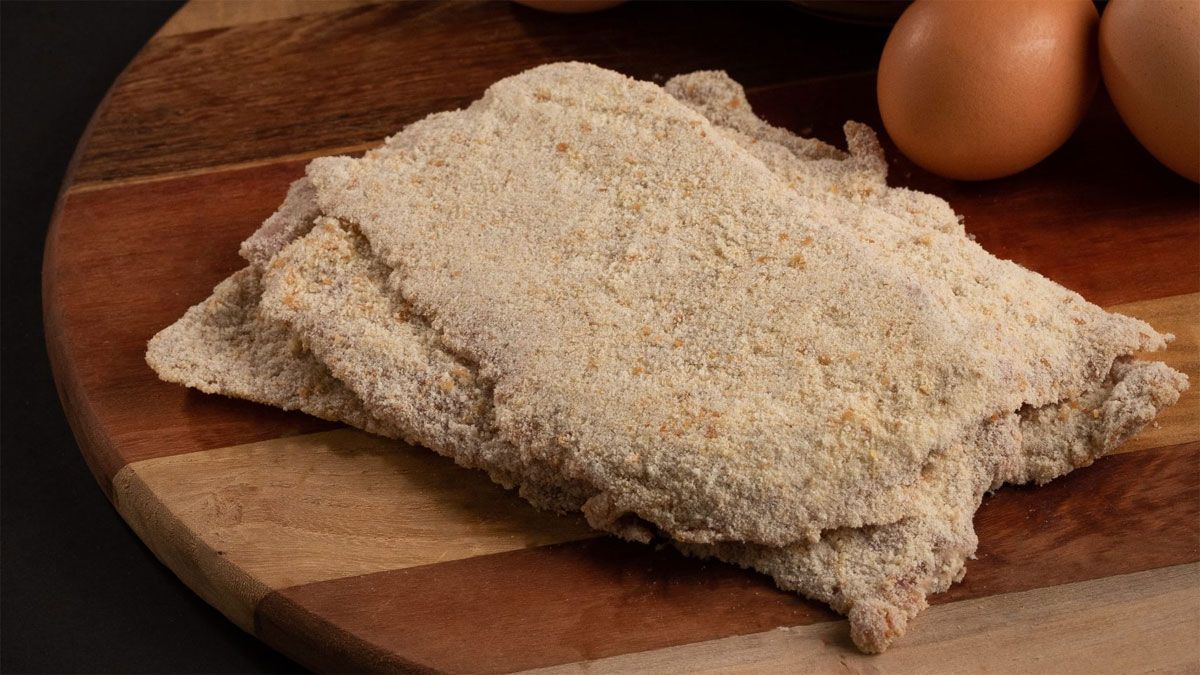 La mayoría de los cortes de carne que se hacen milanesa, quedan muy bien. Foto: gentileza Carnicería El Fabi.