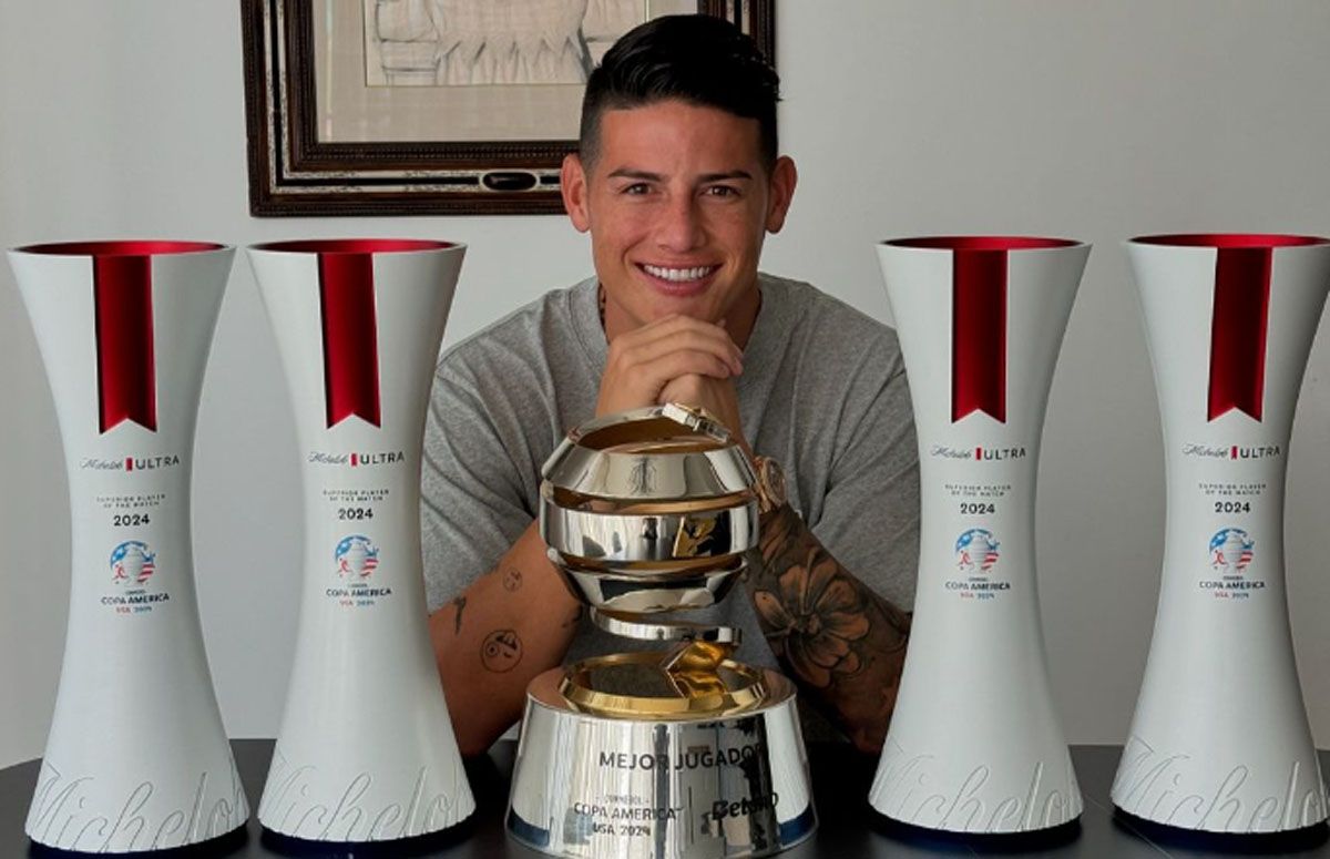 James se llevó todos los premios de la Copa América.