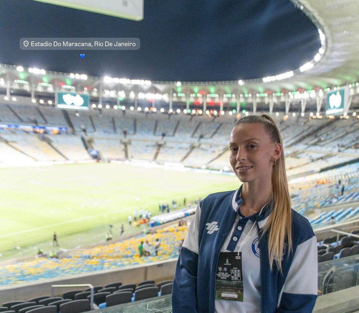 Julia Berti alentó a Independiente Rivadavia en el Maracaná en el cruce de ida por la fase de grupos de Libertadores.