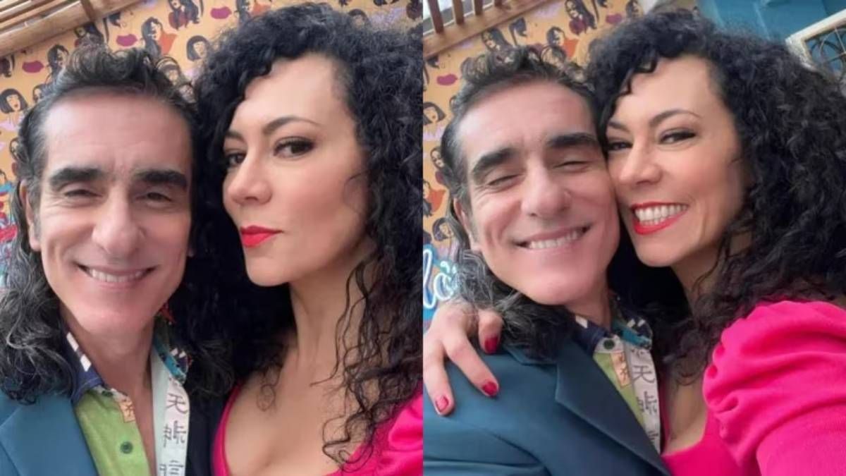 Miguel Varoni acompañado de su compañera de elenco, Andrea Guzmán Miguel Varoni acompañado de su compañera de elenco, Andrea Guzmán