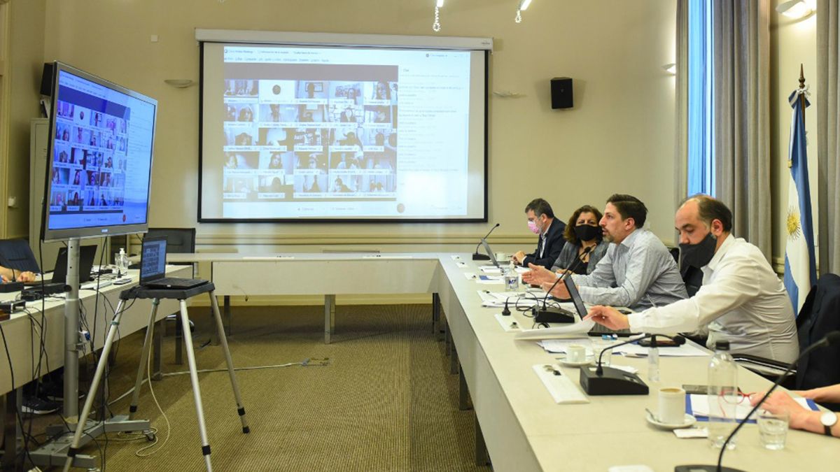 El ministro de Educación, Trotta, se reunión con los titulares del área y habló de la vuelta a clases en Mendoza y en otras provincias.