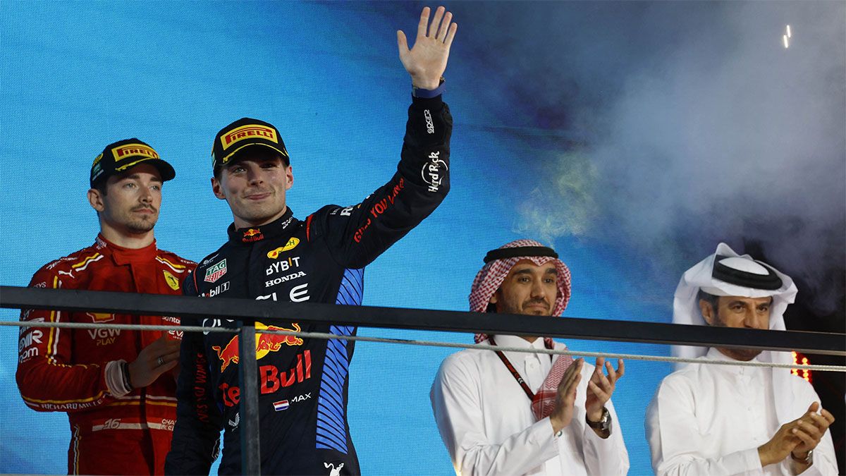 Leclerc y Verstappen.