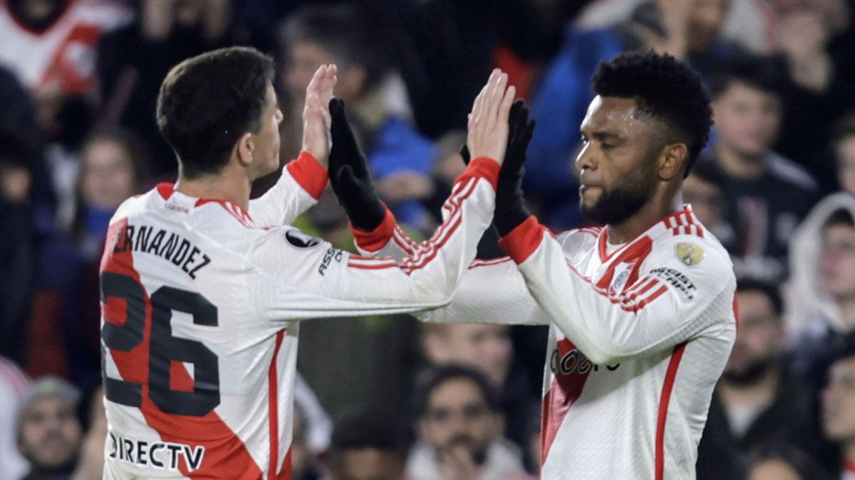 Borja hizo dos goles para la victoria de River.