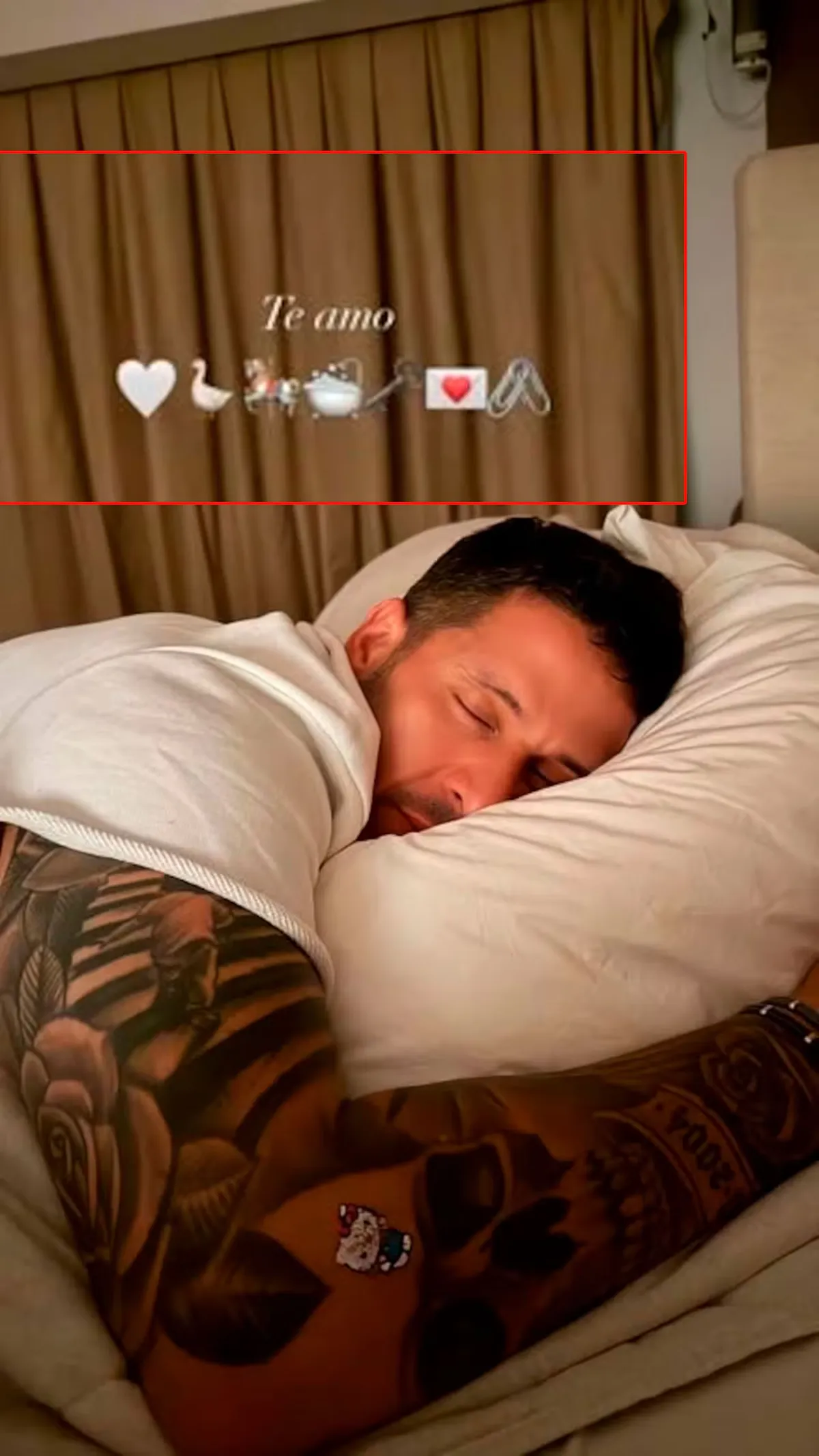 Wanda Nara revolucionó las redes con su foto íntima de Martín Migueles. Wanda Nara revolucionó las redes con su foto íntima de Martín Migueles.