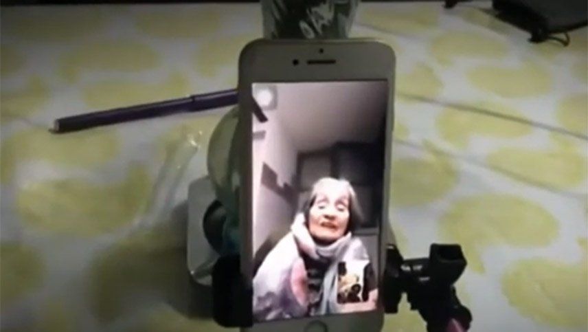 Una abuela mendocina se curó de coronavirus y festejó sus 93 años por videollamada