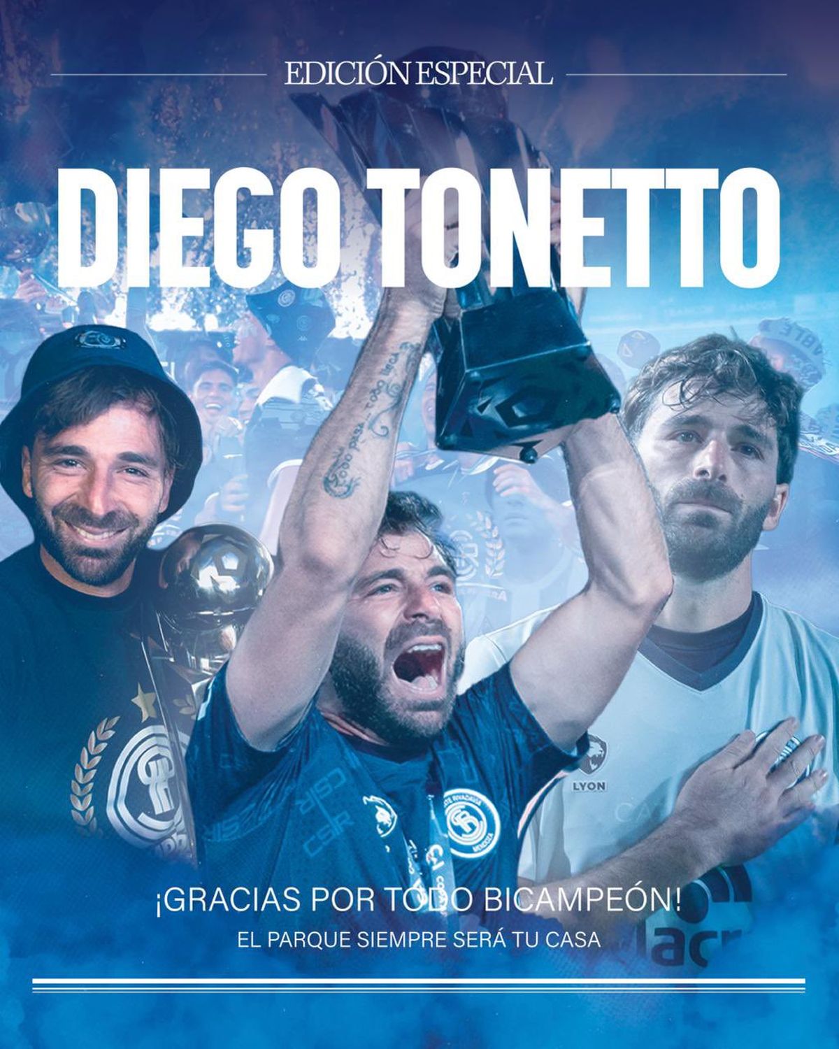 Diego Tonetto se retir&oacute; con dos t&iacute;tulos ganados en Independiente Rivadavia.