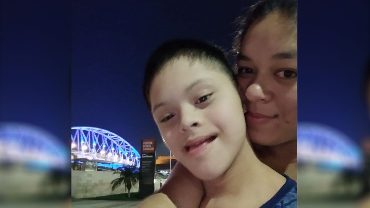 Belén junto a su hijo Gonzalo. Belén junto a su hijo Gonzalo.