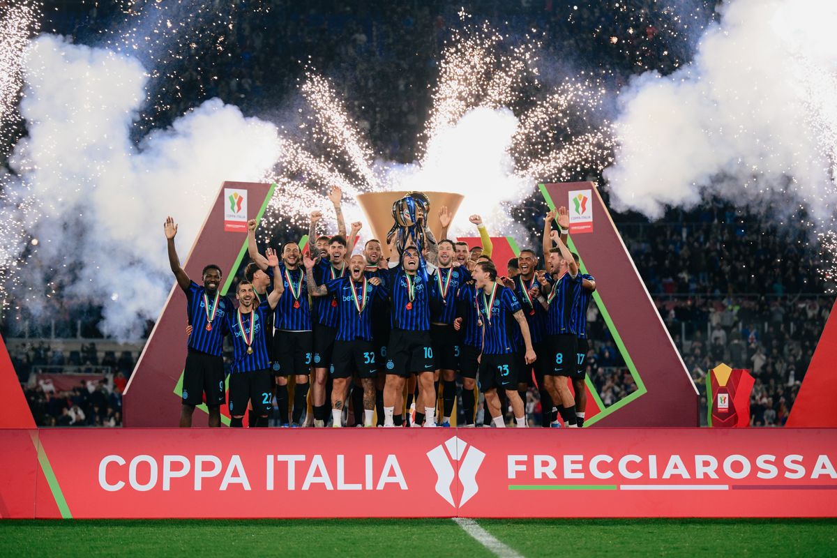 Inter se coronó campeón de la Copa Italia. Inter se coronó campeón de la Copa Italia.