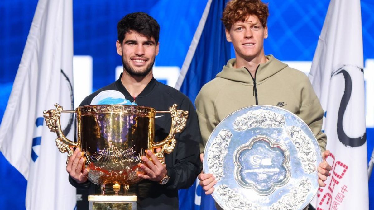 Carlos Alcaraz se quedó con el ATP de Beijing tras vences a Jannik Sinner. 