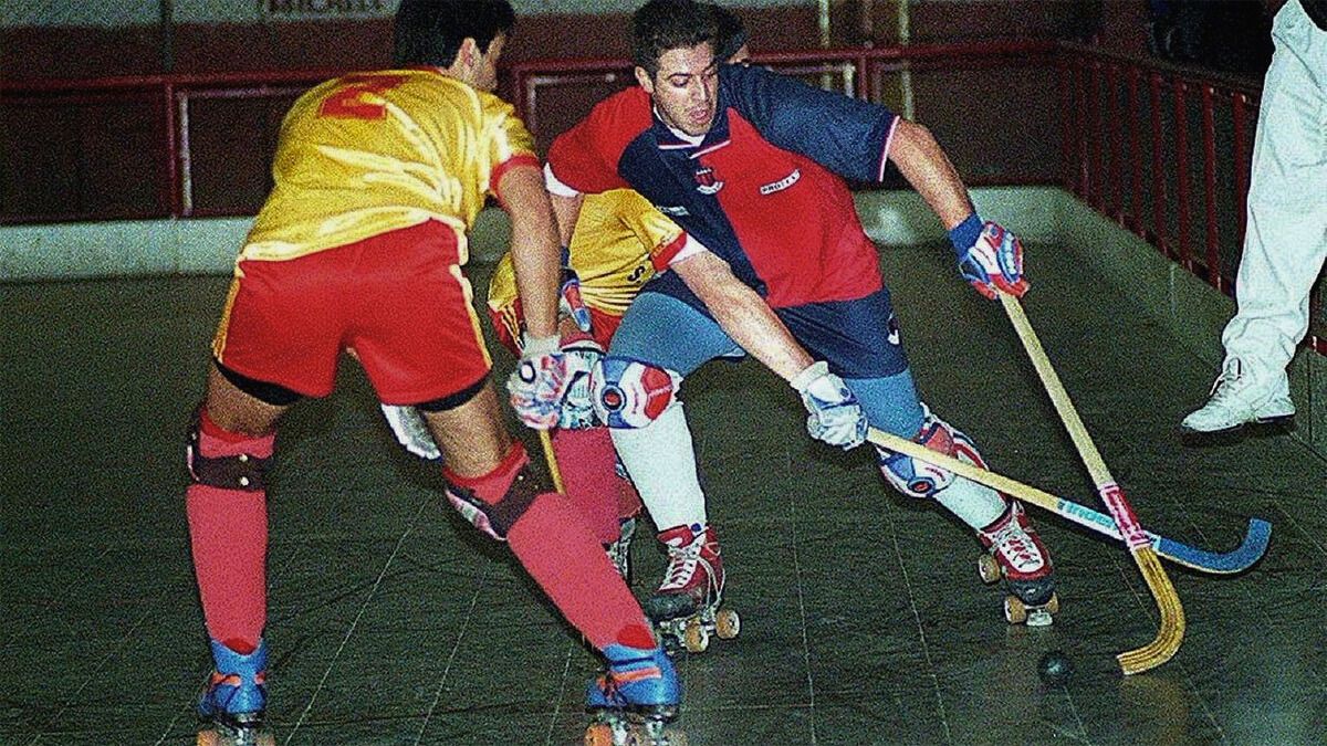 Mauricio Falco estaba en su esplendor en el hockey jugando para Andes Talleres.