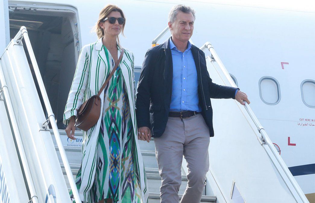 Macri rompió el protocolo tras volver al país y se juntó con tres intendentes de Juntos por el Cambio. Foto: NA.&nbsp;