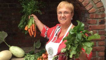 La chef que le cocinó al Papa