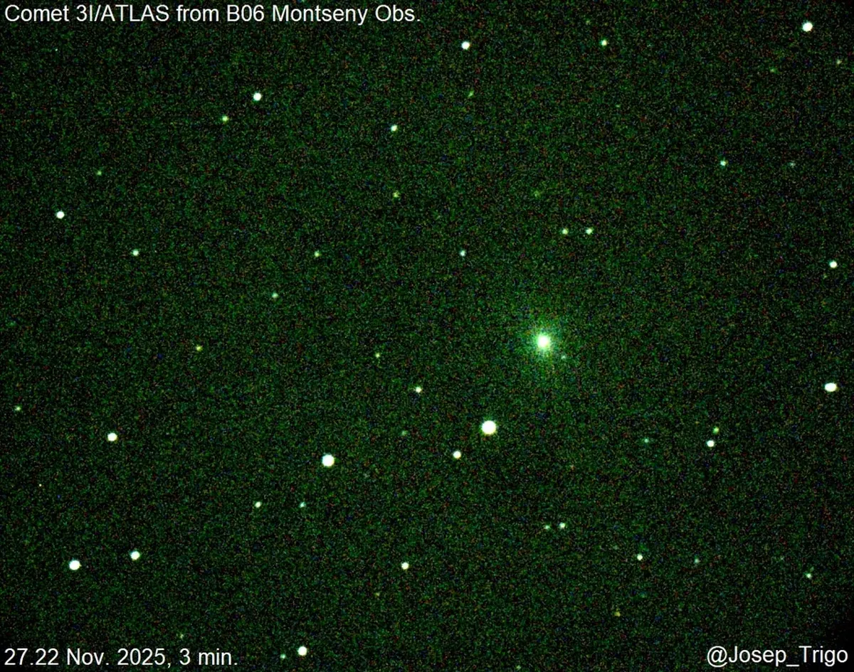 El cometa Atlas mantiene fascinados a los científicos. El cometa Atlas mantiene fascinados a los científicos.