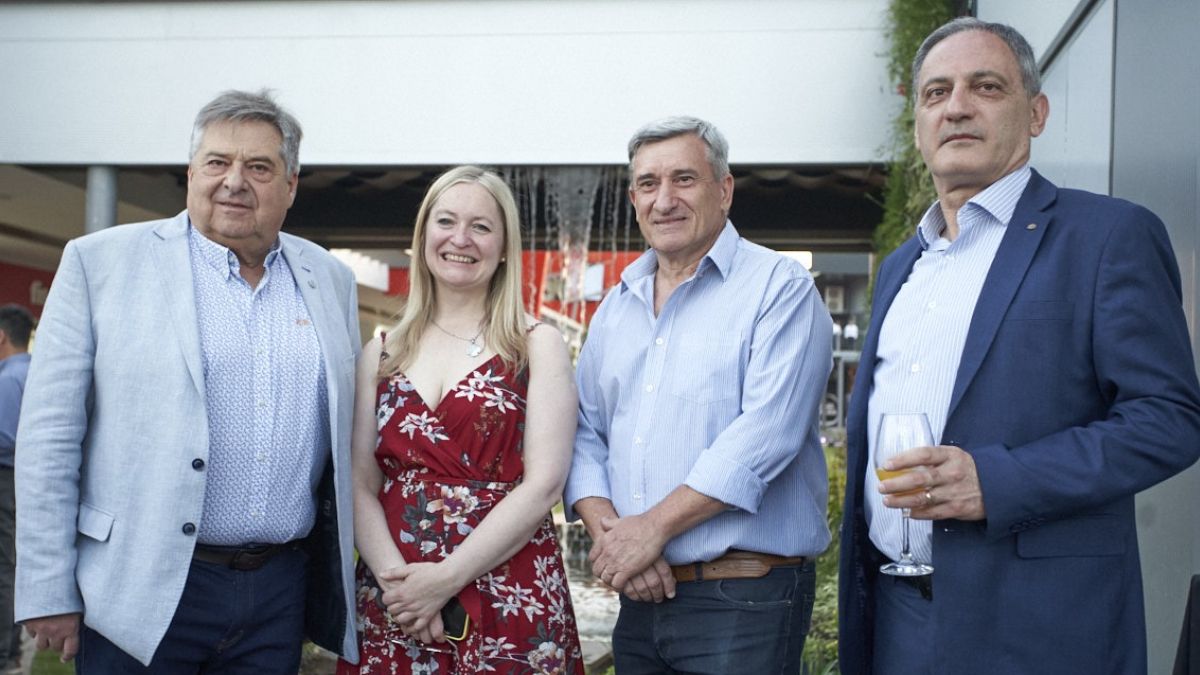 Elian Japaz, Hebe Casado, Julio Totero y Sergio Giacobonne (Banco Nación). Elian Japaz, Hebe Casado, Julio Totero y Sergio Giacobonne (Banco Nación).