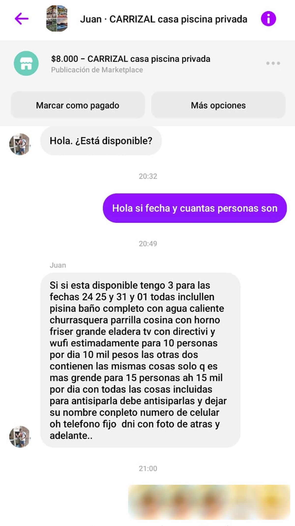 Unas de las recomendaciones que dieron es que sospechen cuando el presunto propietario de una cabaña escribe con muchos errores de ortografía.