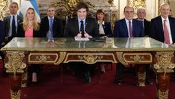 El presidente Javier Milei habló por Cadena Nacional este viernes por la noche.