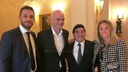 Si Maradona lo dice: el 10 será veedor de la Superliga en AFA