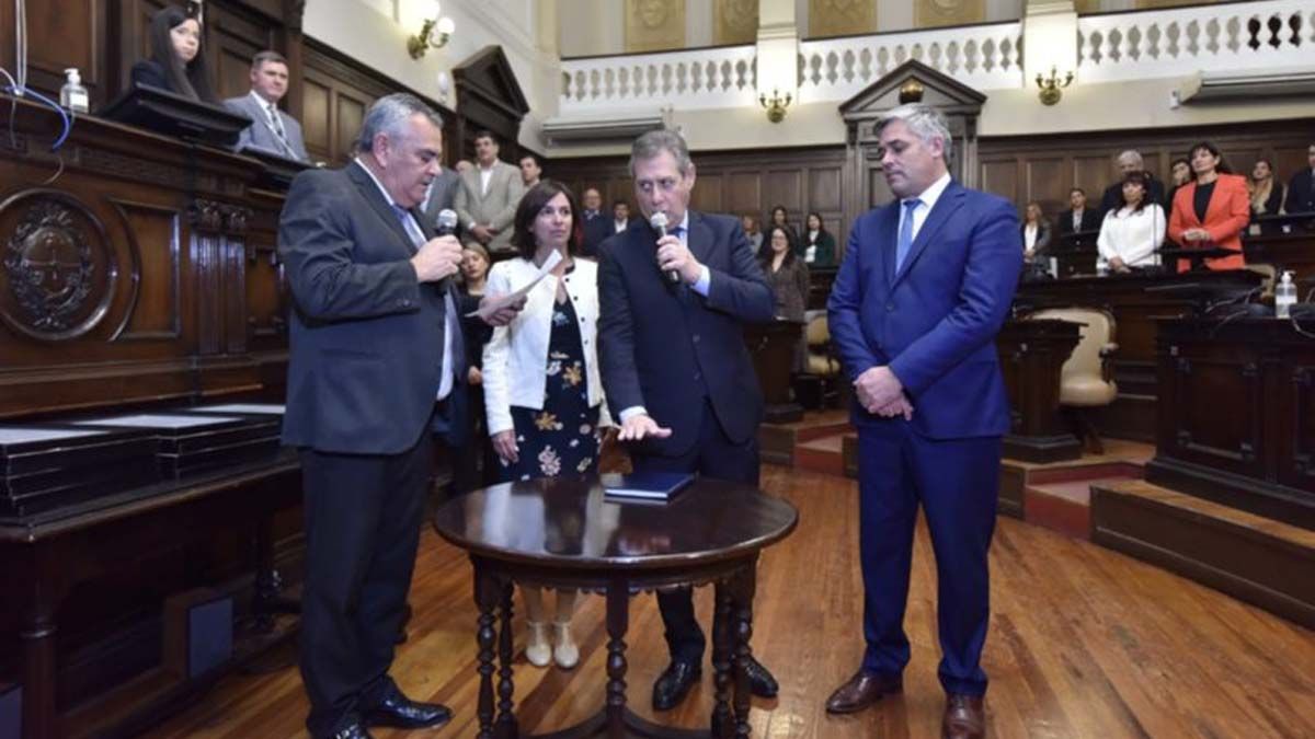 Omar Félix junto a Germán Gómez, otro legislador sanrafaelino.