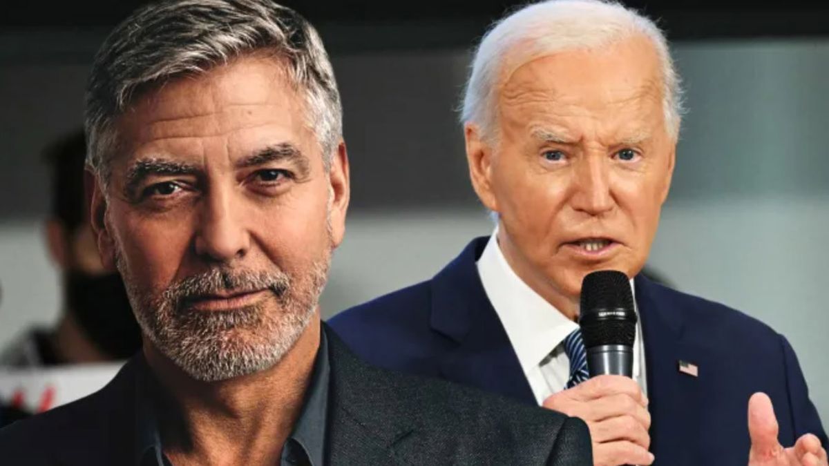 El actor George Clooney y el presidente Joe Biden durante una reunión que mantuvieron El actor George Clooney y el presidente Joe Biden durante una reunión que mantuvieron