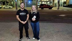 Jerónimo Shantal y Hebe Casado en Australia.