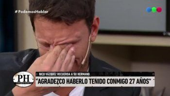 Las lágrimas de Nico Vázquez por su hermano: 