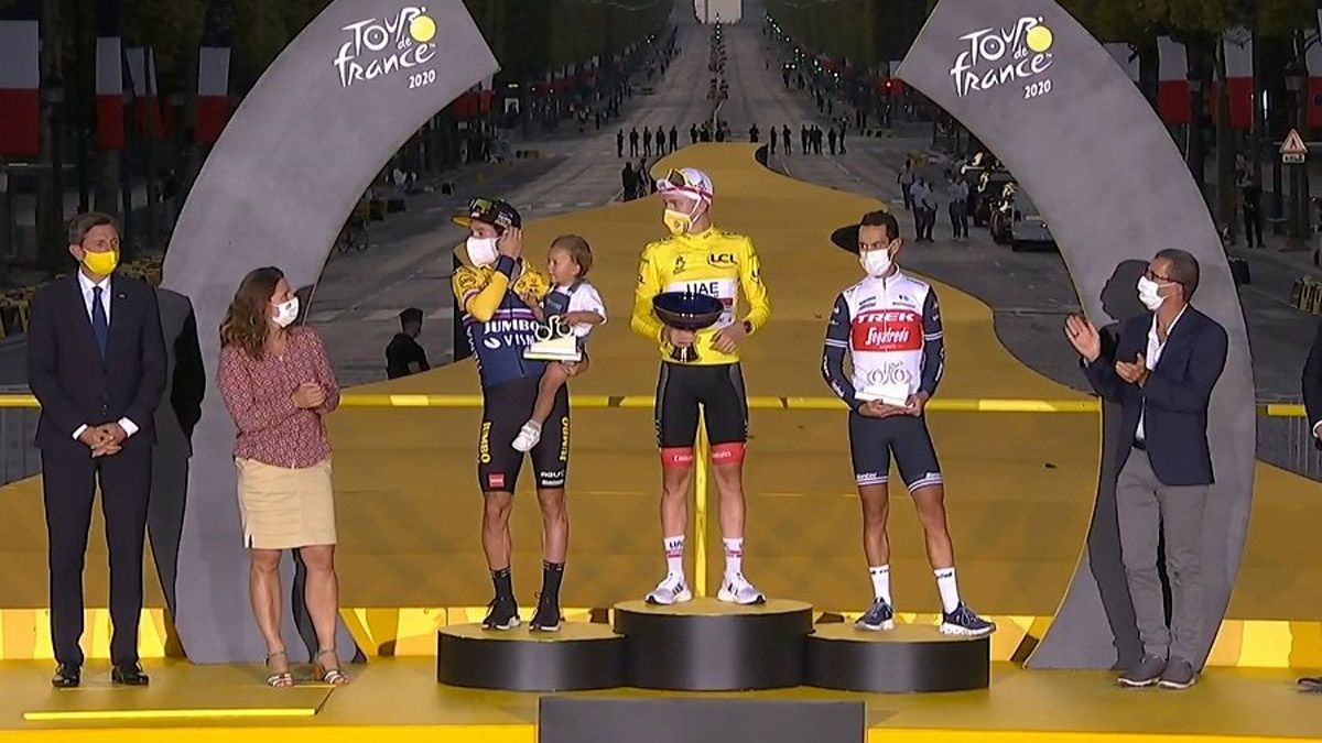 Tadej Pogacar se consagró campeón del Tour de Francia