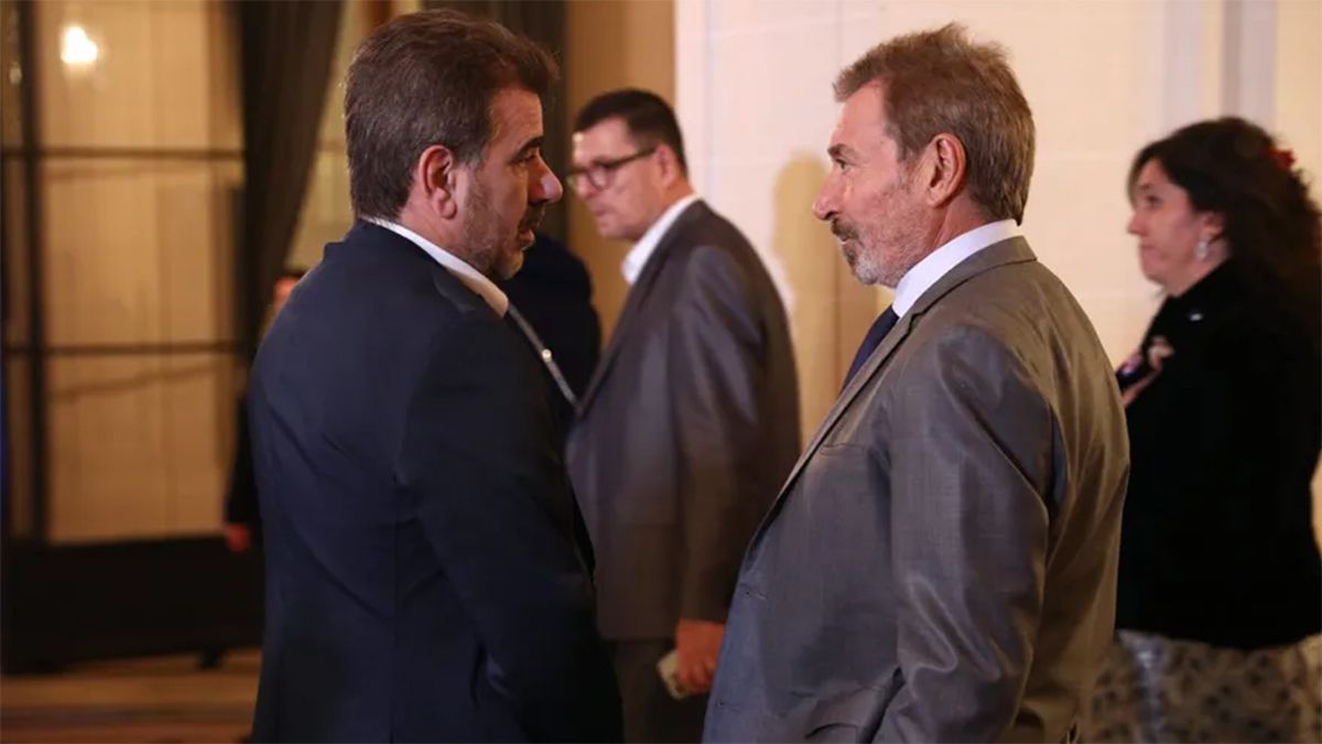El legislador Cristian Ritondo junto al empresario Daniel Vila.
