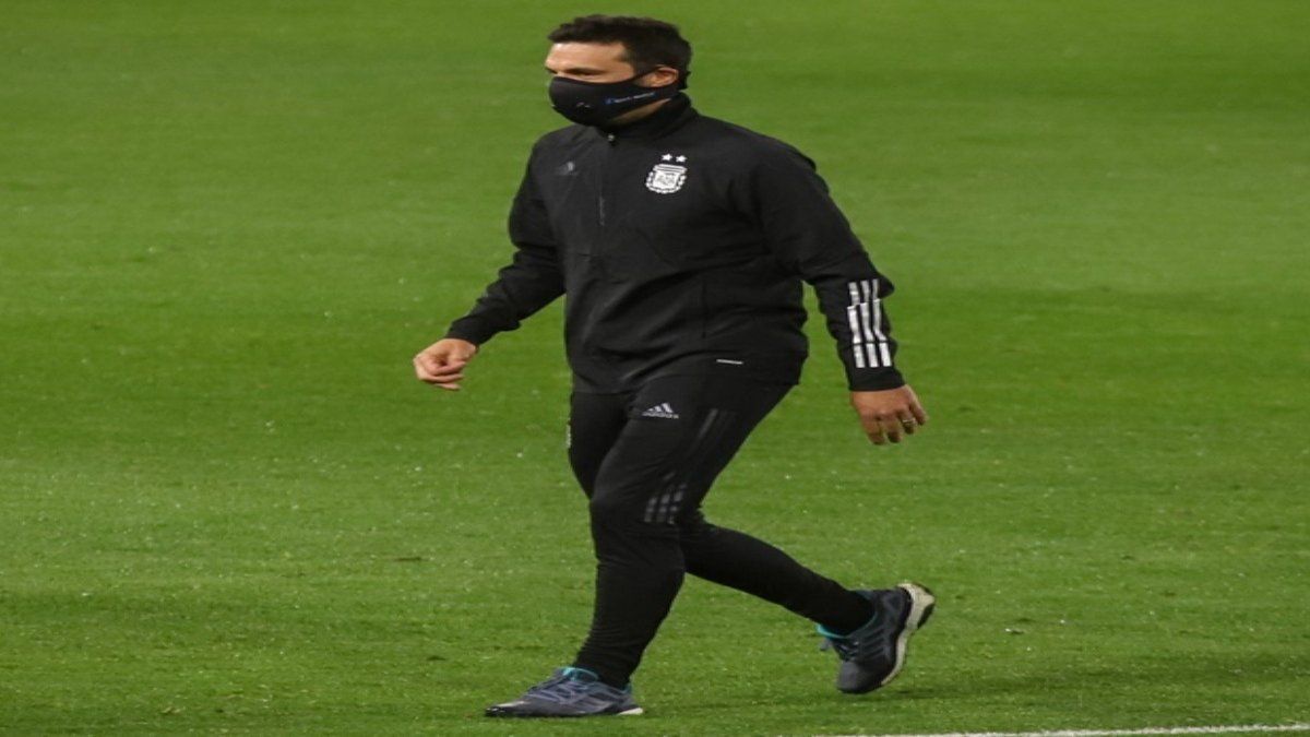 Lionel Scaloni prepara el partido con Bolivia, en La Paz.