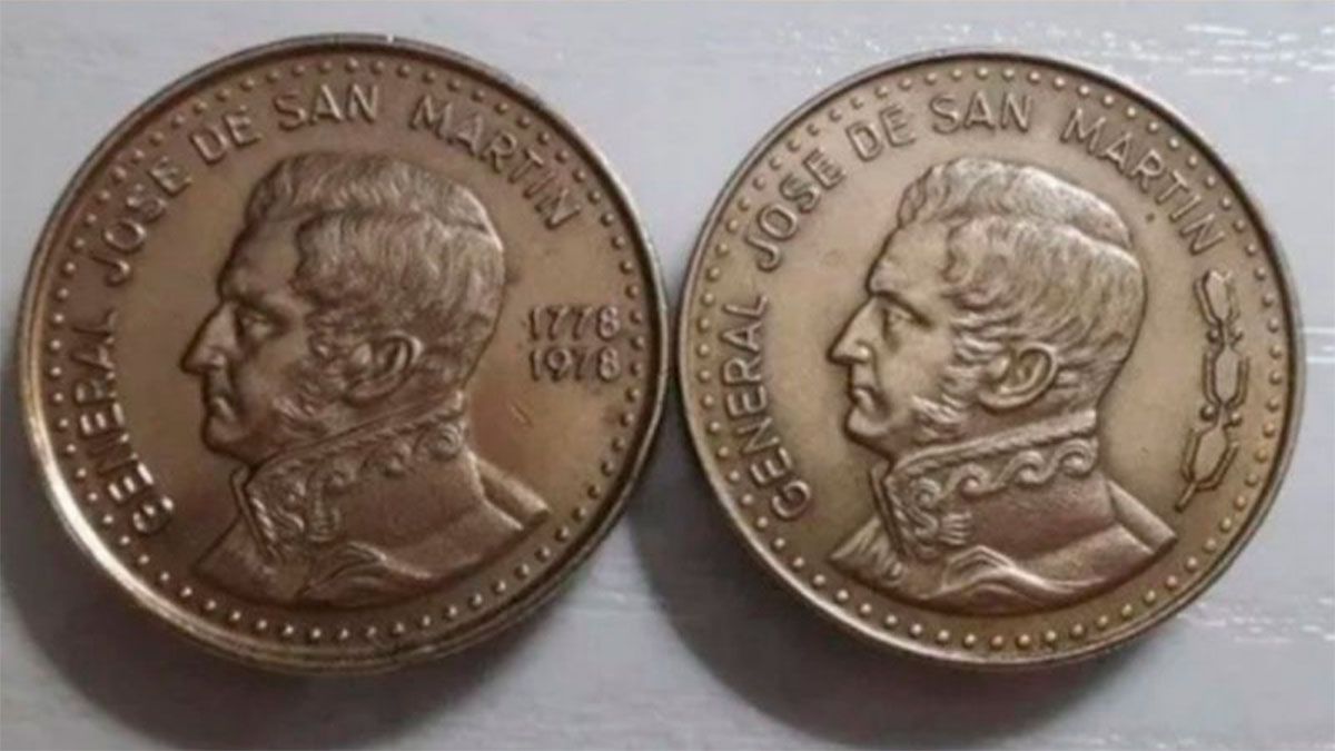 Esta moneda fabricada en 1978 y tiene un error de impresión se vende a buen precio en Mercado Libre.