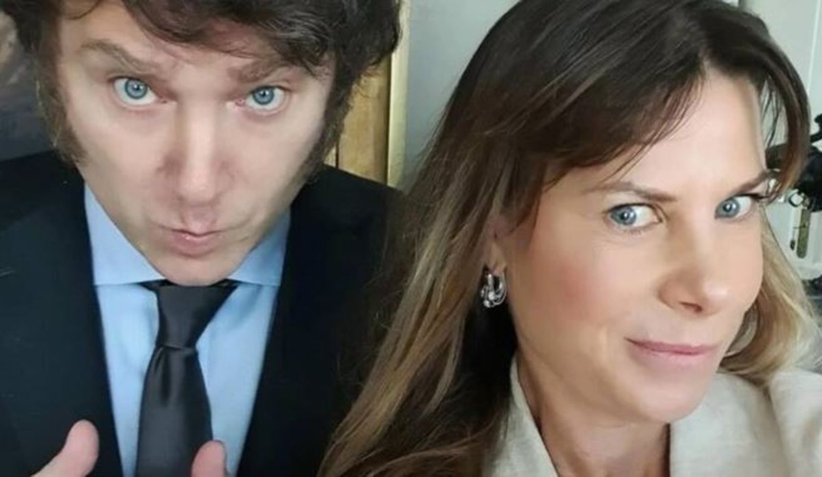 Javier Milei y la candidata a diputada por LLA