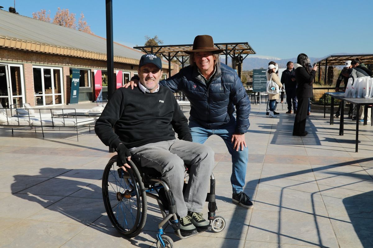 Nacho Rizzi y César Dalla Torre, un referente de la FUAR en Mendoza. Nacho Rizzi y César Dalla Torre, un referente de la FUAR en Mendoza.