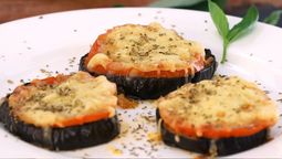 Pizza de berenjena.