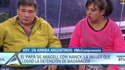 El papá de Araceli conoció a Nancy y agradeció la valentía de identificar a Badaracco