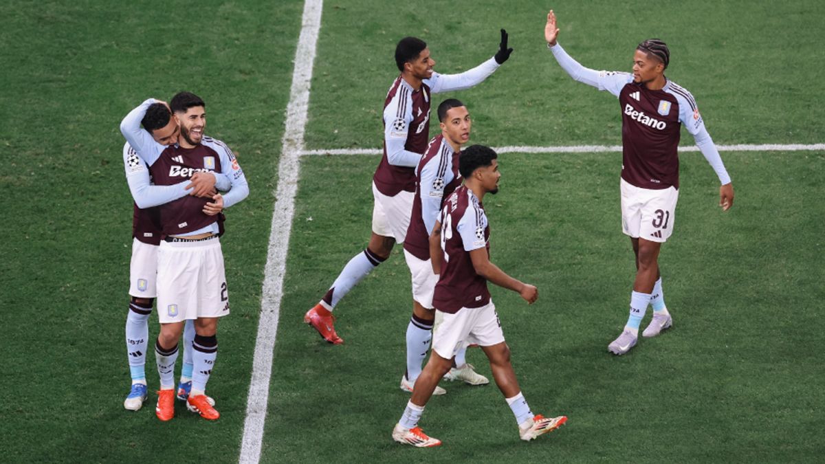 Aston Villa, con Dibu Martínez, se metió entre los ocho mejores de la Champions League. Aston Villa, con Dibu Martínez, se metió entre los ocho mejores de la Champions League.