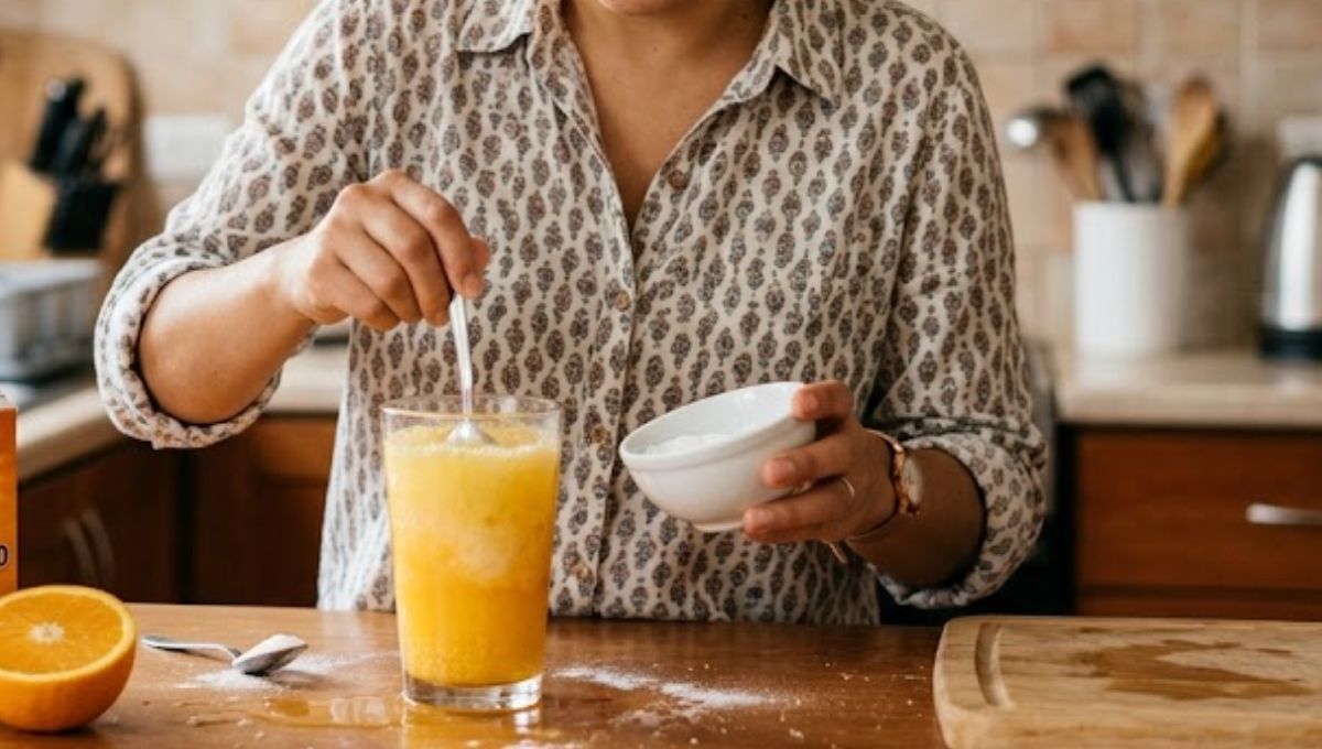 Mezclar jugo de naranja con bicarbonato: por qué hacerlo y cuál es el beneficio