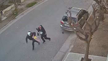 Destrozaron a piedrazos la luneta de un auto y el video del robo desató la furia de los vecinos