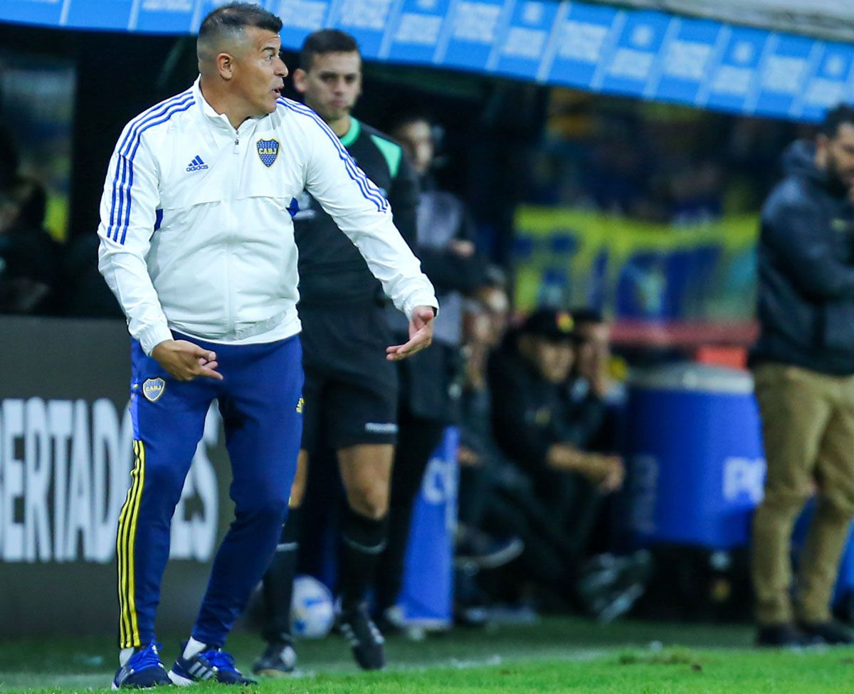 Jorge Almirón celebró la agónica victoria de Boca en la Copa Libertadores