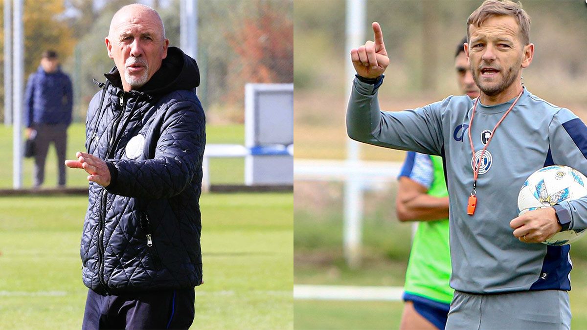 Daniel Oldrá (Godoy Cruz) y Martín Cicotello (Independiente Rivadavia).