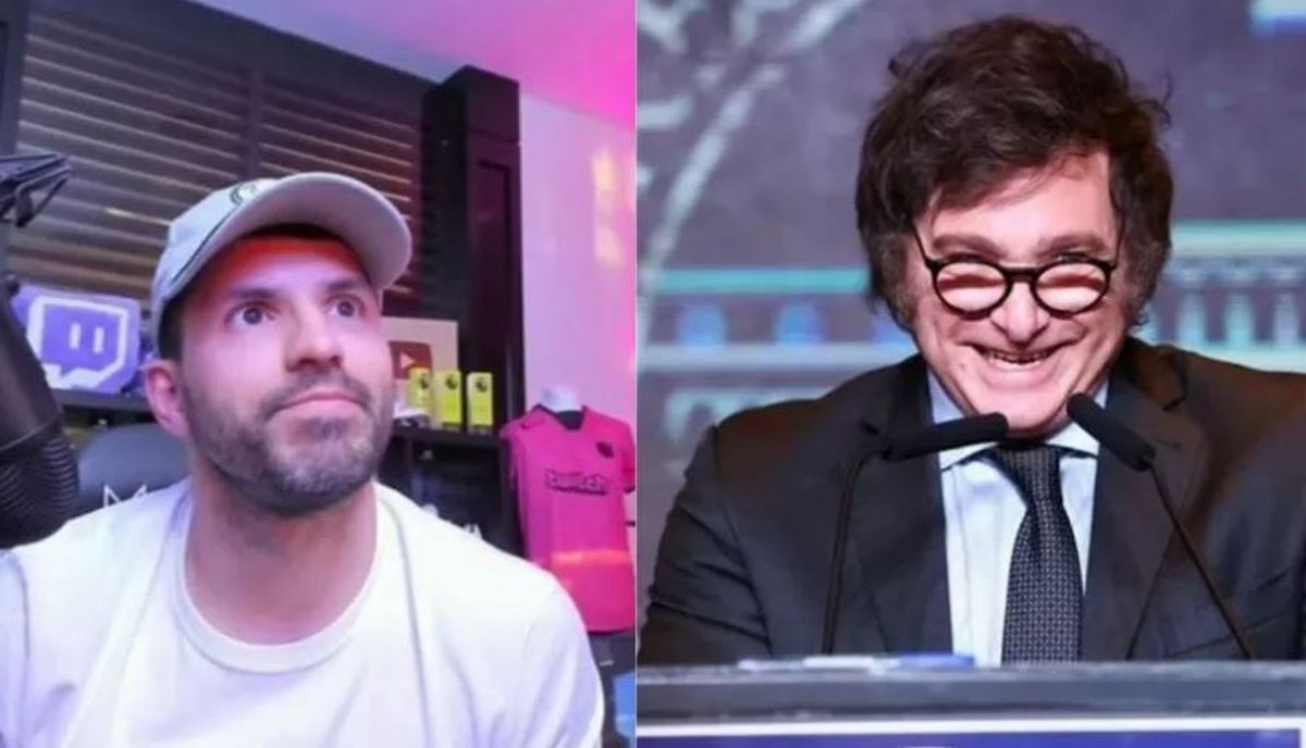 El Kun Agüero y Javier Milei tienen afinidades,