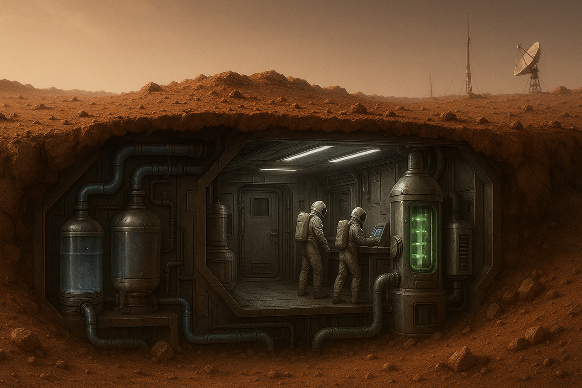 La autosuficiencia incluirá la producción local de oxígeno y agua. La autosuficiencia incluirá la producción local de oxígeno y agua.