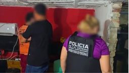 El prostíbulo que fue allanado en Buenos Aires.